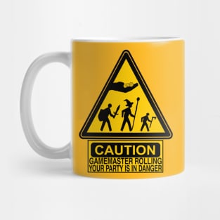 Caution: Gamemaster Rolling Mug